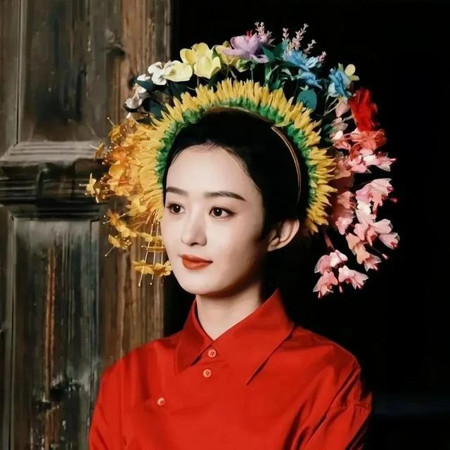 赵丽颖簪花造型