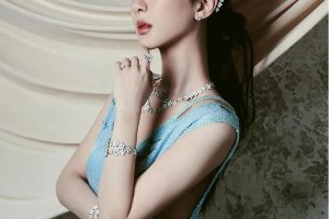 杨紫高定蓝裙惊艳亮相APM Monaco活动