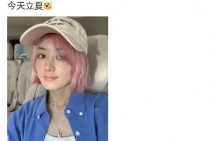赵丽颖立夏粉色短发造型引爆全网热议